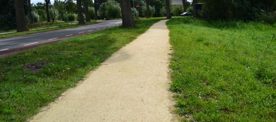 Natuurlijk ogend pad aangelegd met Nobre Cál
