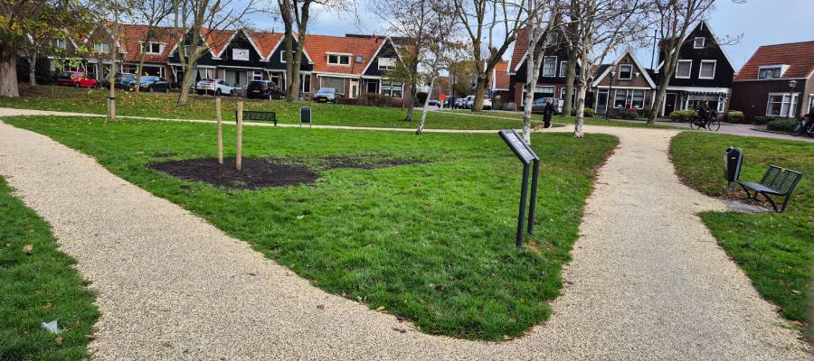 Mooi pad aangelegd met Nobre Cál