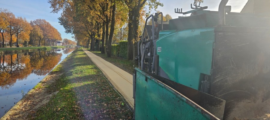 Een bestaand pad wordt overlaagd met Nobre Cál.